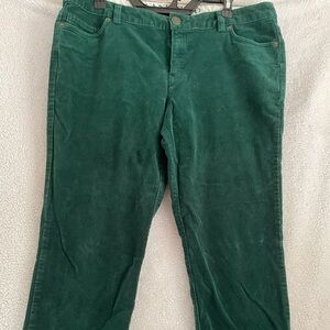 Land’s End green corduroy pants
